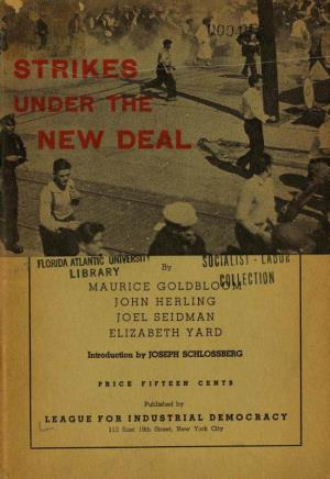 Strikes Under the New Deal