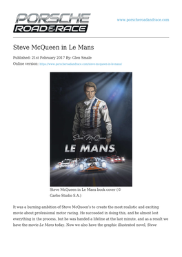 Steve Mcqueen in Le Mans