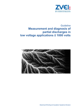 Measurement and Diagnosis of Partial Discharges in Low Voltage Applications ≤ 1000 Volts