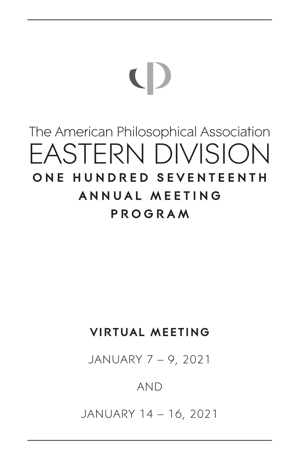 2021 APA Eastern Division Meeting Program