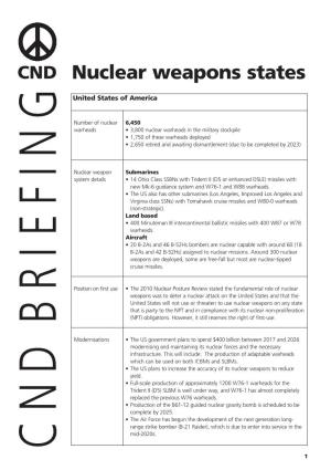 Nuclear Weapons States
