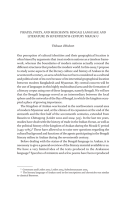 Bengali Language and Literature in Seventeenth-Century Mrauk-U T