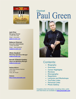 Paul Green – Biography