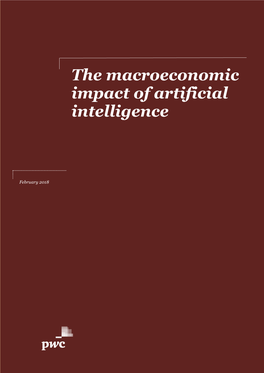 The Macroeconomic Impact of Artificial Intelligence the Macroeconomic Impact of AI
