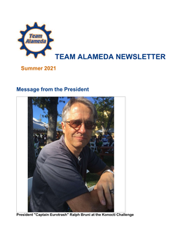 Team Alameda Newsletter