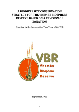 A Biodiversity Conservation Strategy for the Vhembe Biosphere Reserve Based on a Revision of Zonation