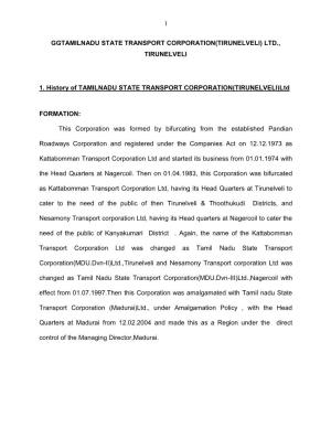 Ggtamilnadu State Transport Corporation(Tirunelveli) Ltd., Tirunelveli