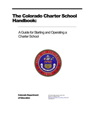 The Colorado Charter School Handbook