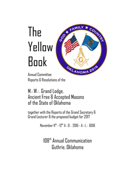 The Yellow Book Annual Committee Reports & Resolutions of The
