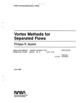Vortex Methods for Separated Flows Philippe R