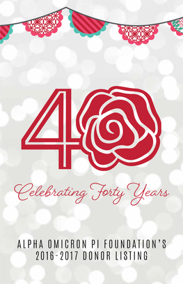Celebrating Forty Years