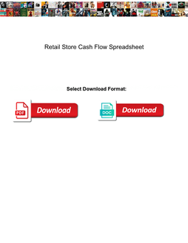 Retail Store Cash Flow Spreadsheet