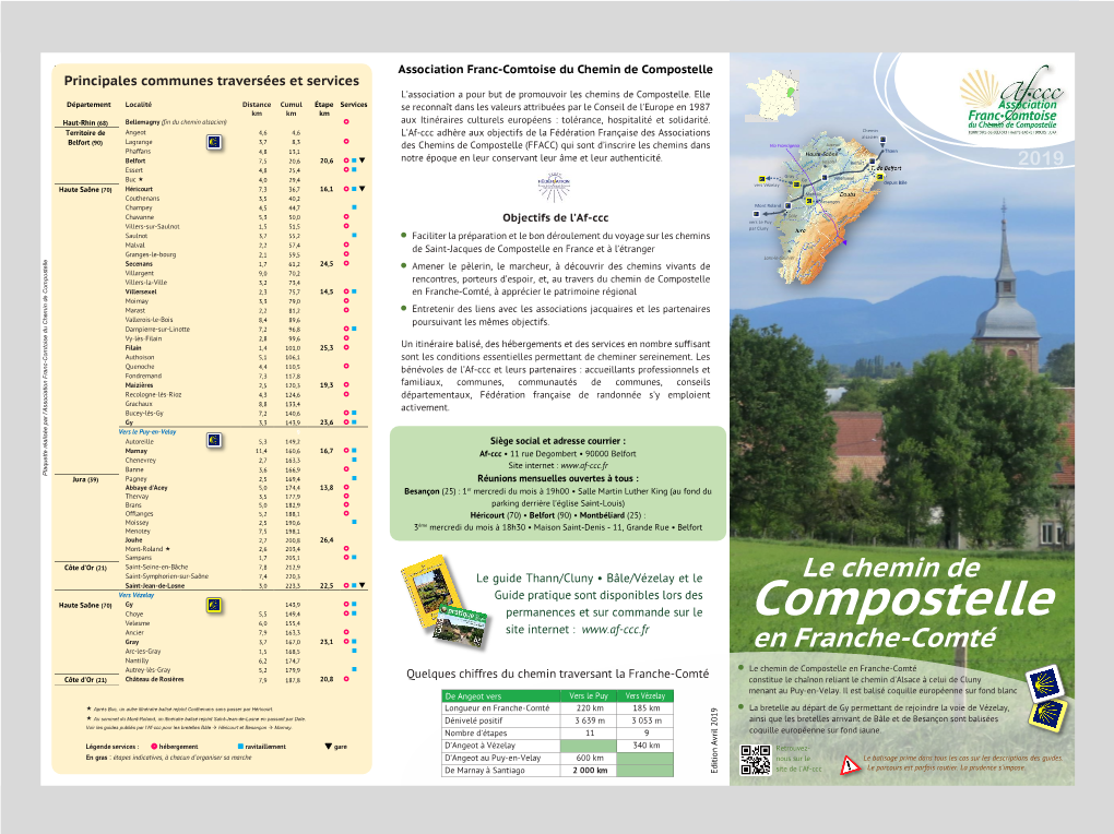 Chemin De Compostelle En Franche-Comté Télécharger Le