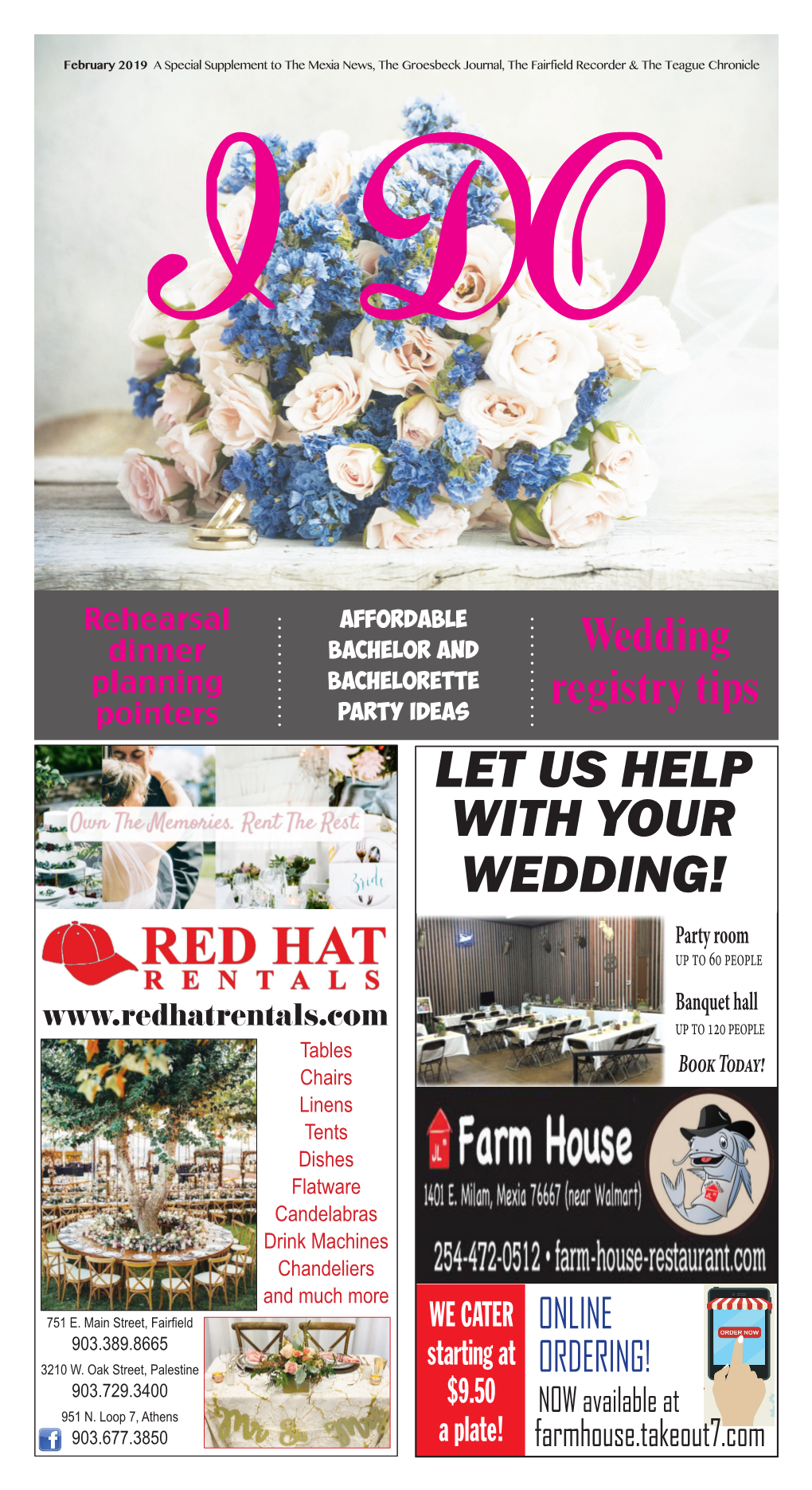 Let Us Help with Your Wedding!