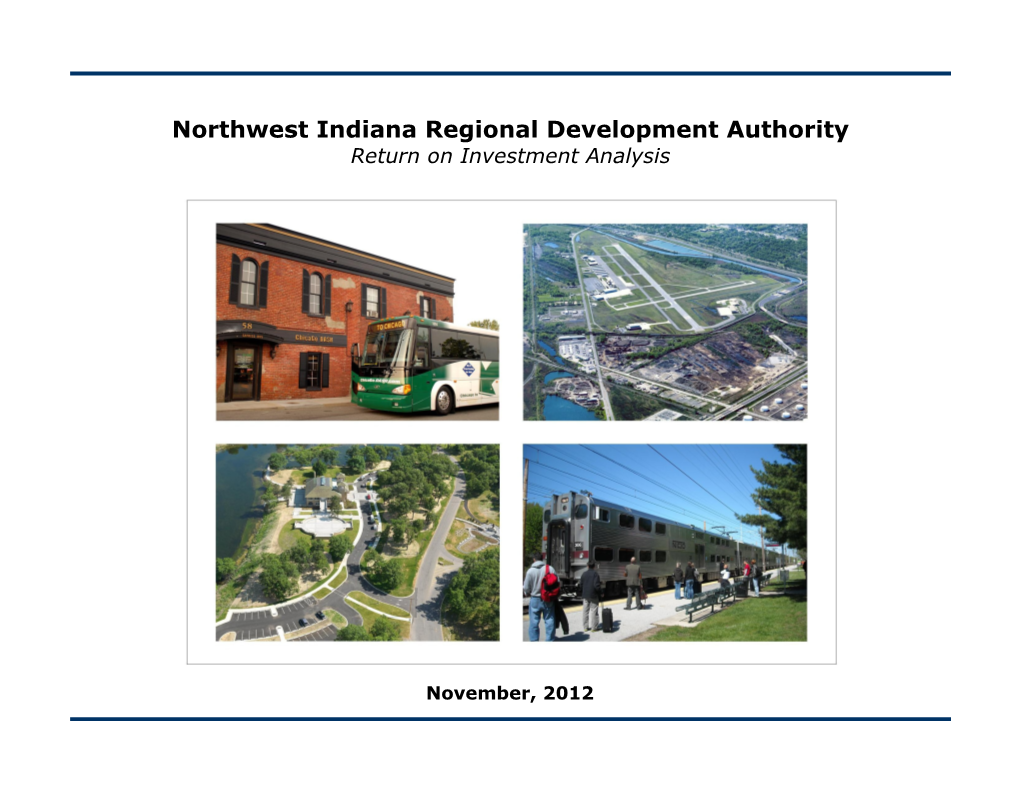 Northwest Indiana Regional Development Authority Return on Investment Analysis