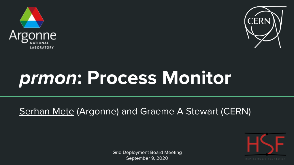 Prmon: Process Monitor