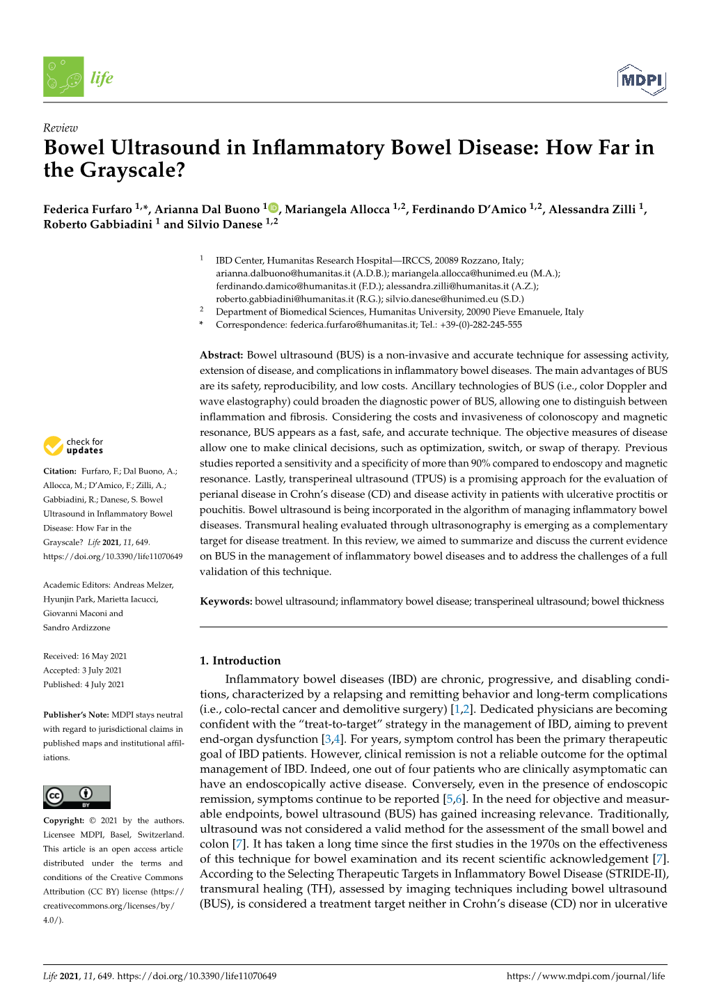 Bowel Ultrasound in Inflammatory Bowel Disease