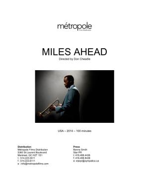 MILES AHEAD Directed by Don Cheadle