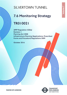 7.6 Monitoring Strategy TR010021