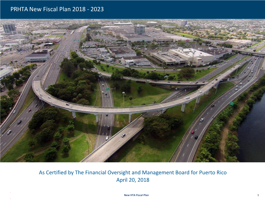 PRHTA New Fiscal Plan 2018 - 2023