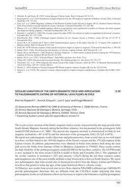 197 Secular Variation of the Earth Magnetic Field And