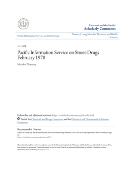 Pacific Information Service on Street-Drugs February 1978
