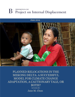 Planned Relocationsinthe Mekong Delta: Asuccessful Model Forclimate