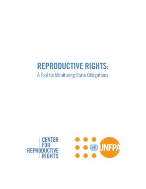 Center for Reproductive Rights, with Financial Support and Technical Input from UNFPA