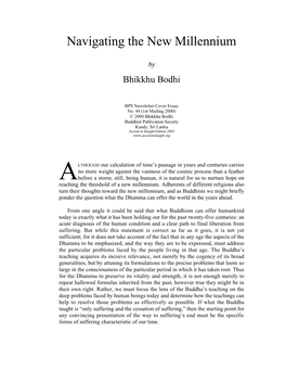 Navigating the New Millennium