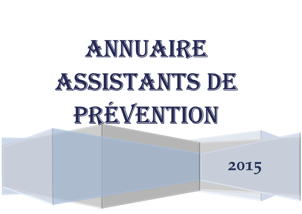 ANNUAIRE Assistants De Prévention