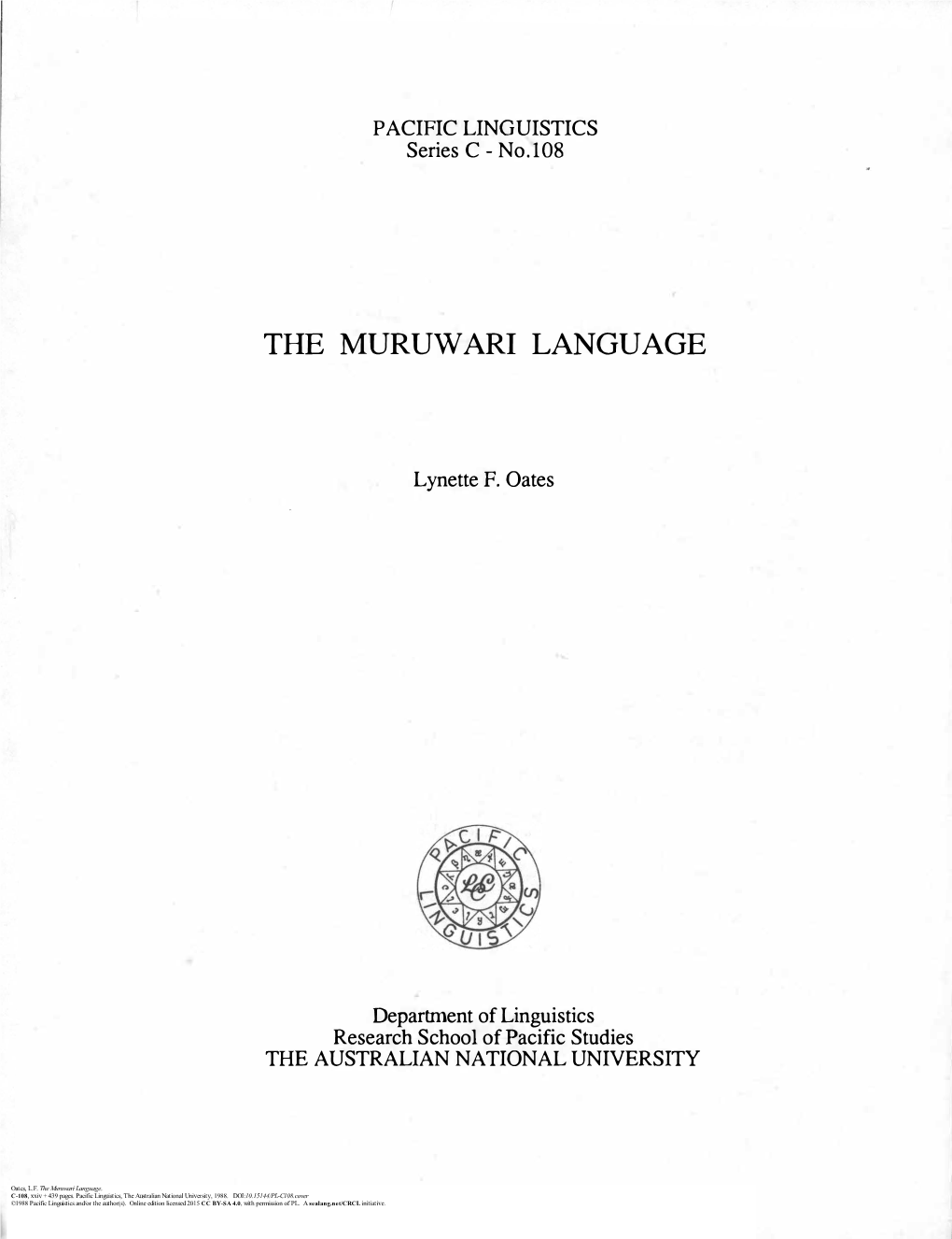 The Muruwari Language