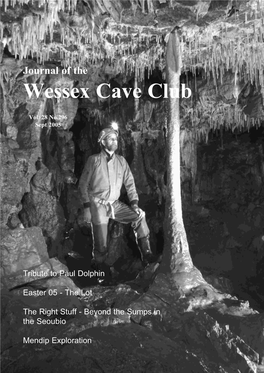 Journal of the Wessex Cave Club