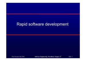 Rapid Software Development