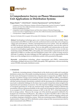 A Comprehensive Survey on Phasor Measurement Unit Applications in Distribution Systems