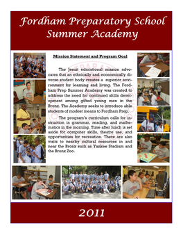 Fordham Preparatory School Summer Academy
