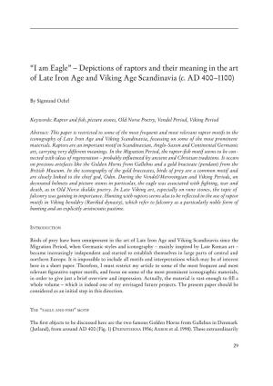 I Am Eagle” – Depictions of Raptors and Their Meaning in the Art of Late Iron Age and Viking Age Scandinavia (C