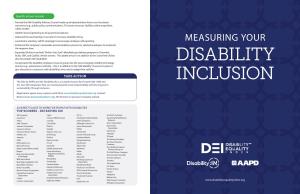 Measuring Your Disability Inclusion