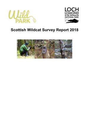 Scottish Wildcat Survey Report 2018