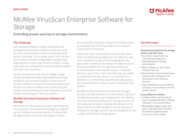 Mcafee Virusscan Enterprise for Storage