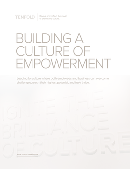 Building a Culture of Empowerment