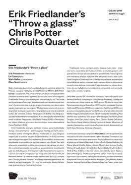 Chris Potter Circuits Quartet