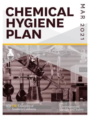 Chemical Hygiene Plan Ii Revised 03/2021 Table of Contents