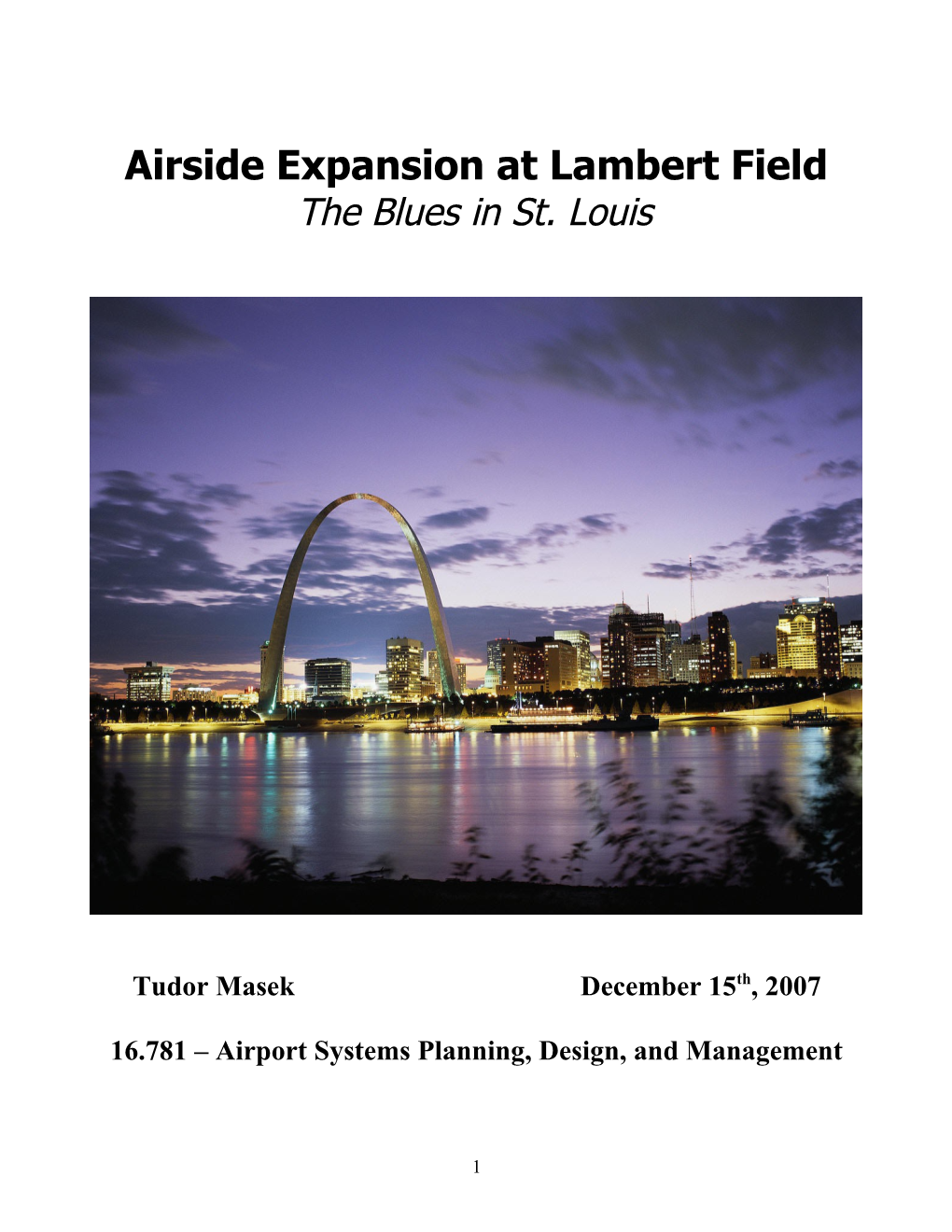 Airside Expansion at Lambert Field