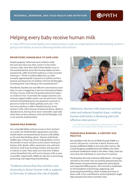 Helping Every Baby Receive Human Milk
