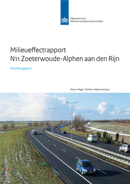 Milieueffectrapport N11 Zoeterwoude-Alphen Aan Den Rijn | Hoofdr Apport