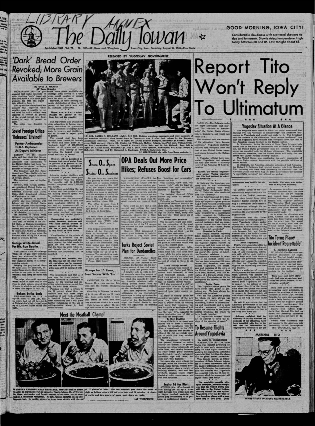 Daily Iowan (Iowa City, Iowa), 1946-08-24