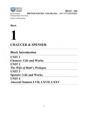 Chaucer & Spenser