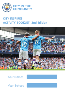 CITY INSPIRES ACTIVITY BOOKLET- 2Nd Edition