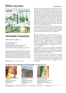 TIM Berne's Snakeoil