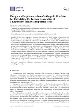 Design and Implementation of a Graphic Simulator for Calculating the Inverse Kinematics of a Redundant Planar Manipulator Robot